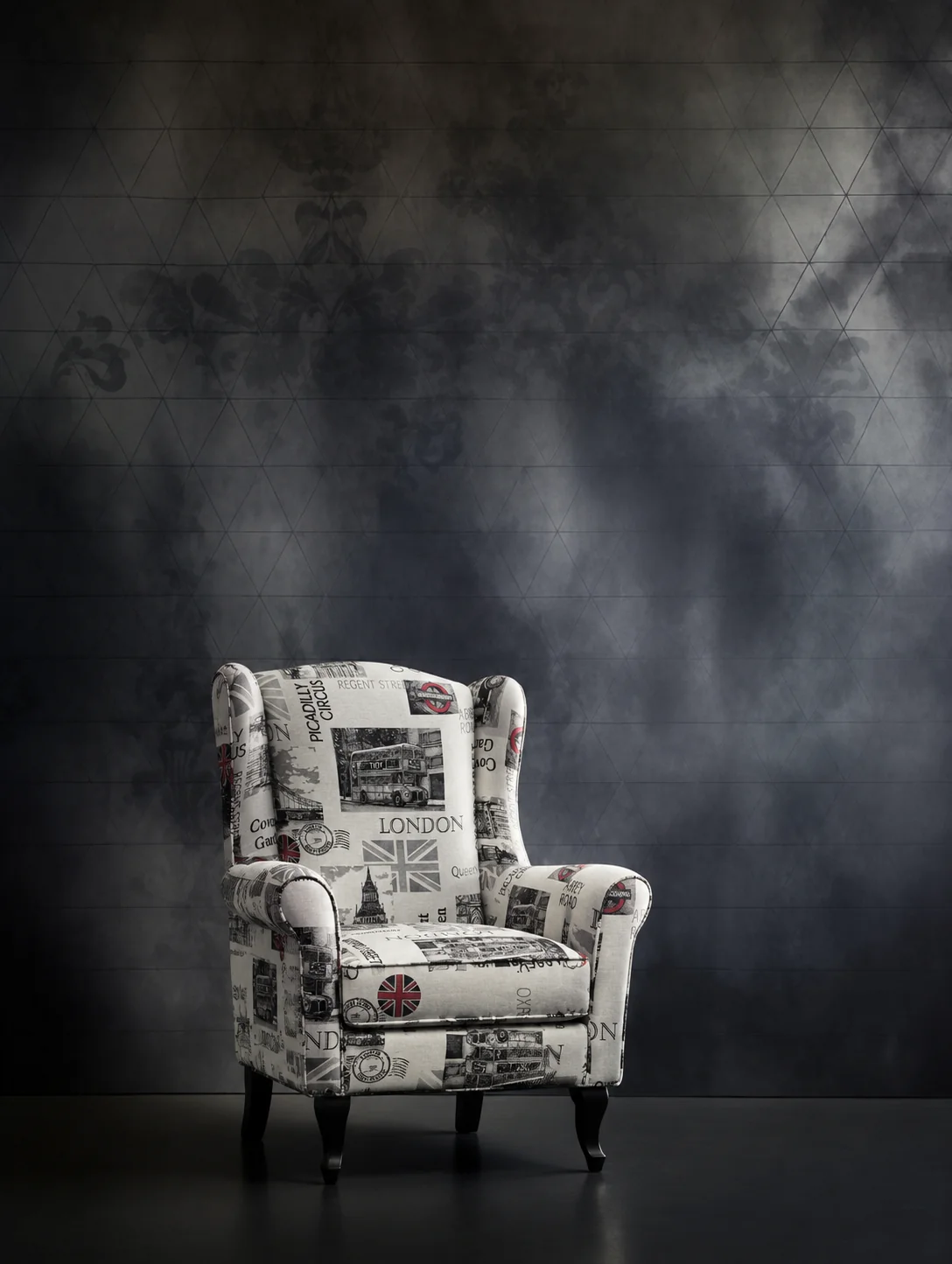 Wingback in a contemporary living room