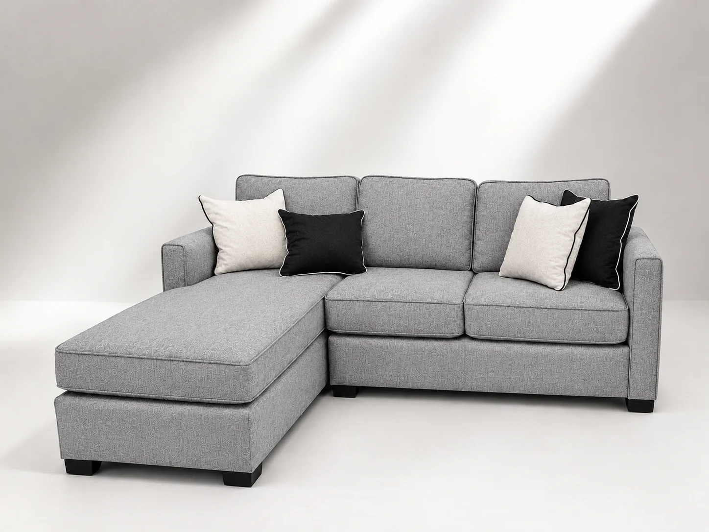 Dallas L-Shaped Daybed Sofa in a contemporary living room